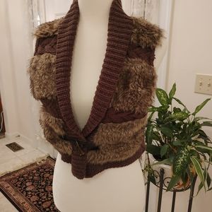 Vest, faux fur